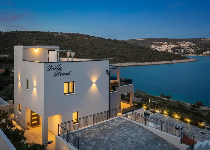 Luxury Seaside Villa Porat With Pool, Sauna And Sea View In Kanica - Rogoznica *