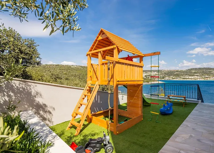 Luxury Seaside Villa Porat With Pool, Sauna And Sea View In Kanica - Rogoznica