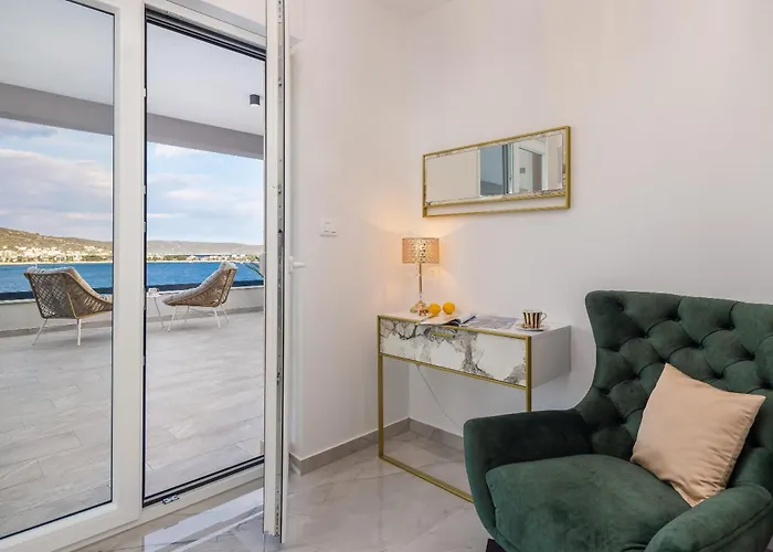 Private Seaside Porat In Ostricka Luka, Kanica, Rogoznica With Pool Villa