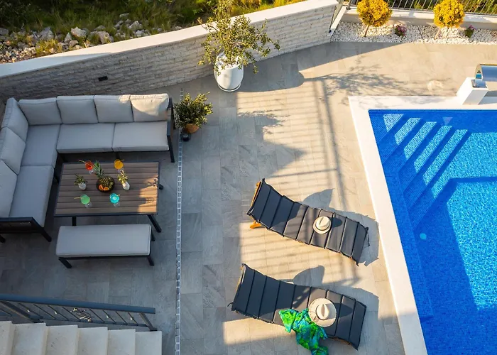 Luxury Seaside Villa Porat With Pool, Sauna And Sea View In Kanica - Rogoznica Villa *