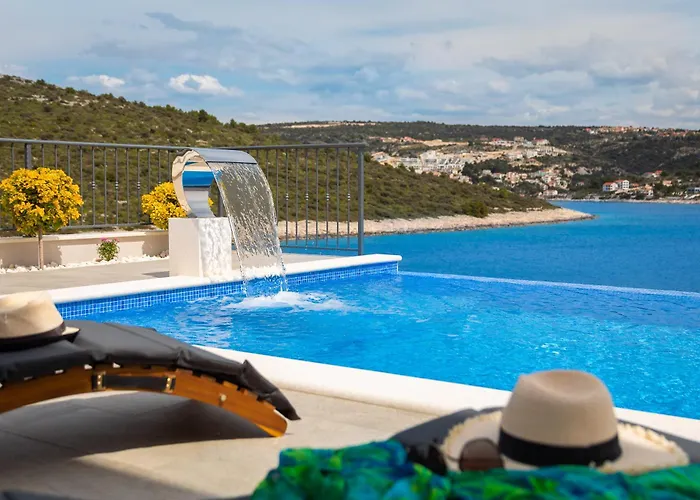 Private Seaside Porat In Ostricka Luka, Kanica, Rogoznica With Pool