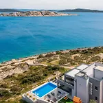 Villa Luxury Seaside Porat With Pool, Sauna And Sea View In Kanica - Rogoznica Zaglavice