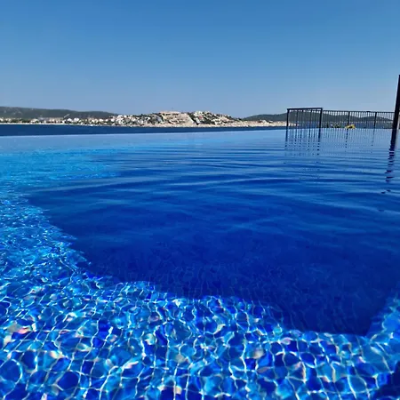 Private Seaside Porat In Ostricka Luka, Kanica, Rogoznica With Pool Villa