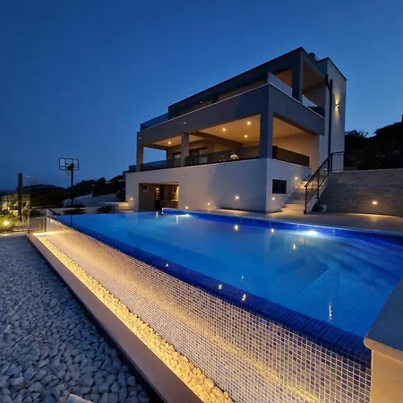 Private Seaside Porat In Ostricka Luka, Kanica, Rogoznica With Pool Zaglavice