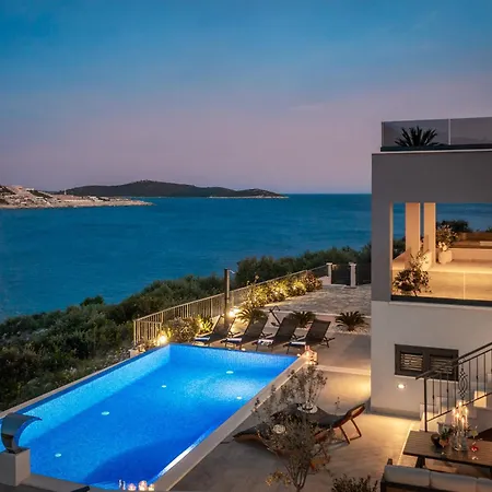 Private Seaside Porat In Ostricka Luka, Kanica, Rogoznica With Pool Zaglavice