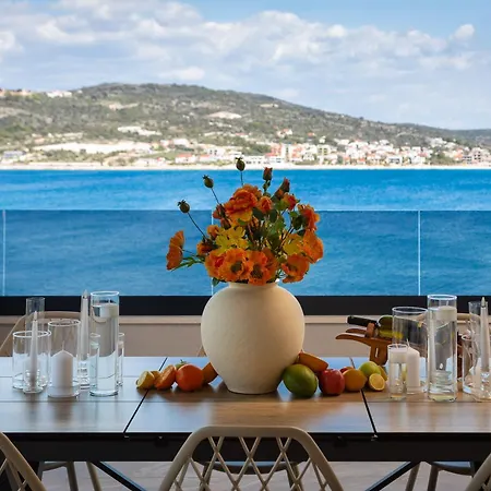 Luxury Seaside Porat With Pool, Sauna And Sea View In Kanica - 빌라 로고즈니차