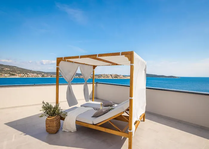 Luxury Seaside Villa Porat With Pool, Sauna And Sea View In Kanica - Rogoznica Villa Zaglavice