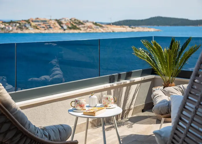 Private Seaside Porat In Ostricka Luka, Kanica, Rogoznica With Pool *