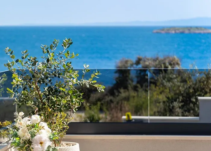 Luxury Seaside Villa Porat With Pool, Sauna And Sea View In Kanica - Rogoznica Villa *