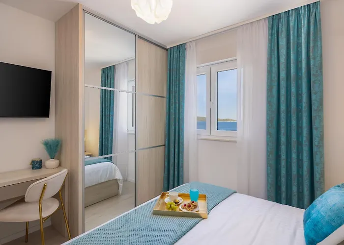 Private Seaside Porat In Ostricka Luka, Kanica, Rogoznica With Pool Villa